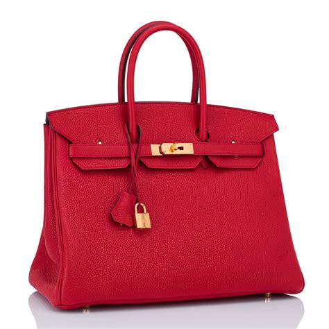 red birkin bag hermes|hermes 35cm birkin bag.